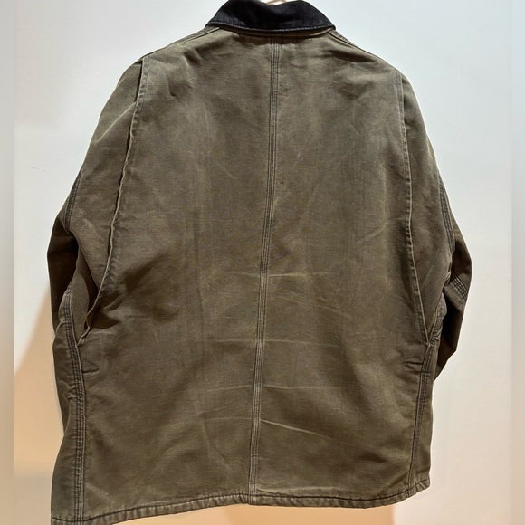 Carhartt Men's MOS Jacket with Black Collar Vintage Chore Coat MOS 90s - Picture 10 of 16